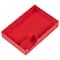 JAM Paper Red Stackable Office Desk Supply & Paper Organizer Set